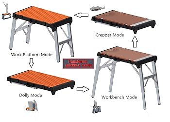WINTOOLS 4-in-1 Multi-Function Portable Folding Workbench